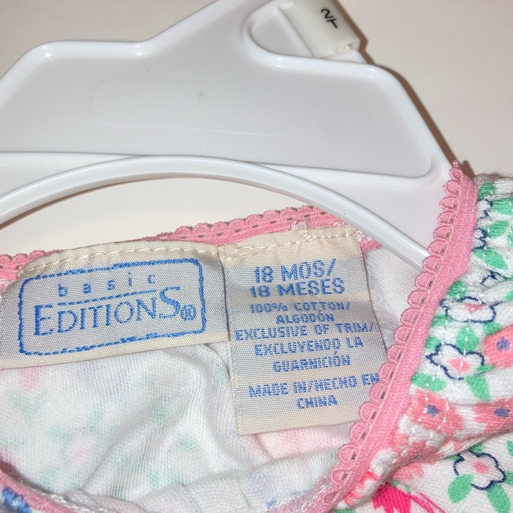 NWOT Basic Editions Baby Girl 18 months onesie - Picture 2 of 3